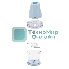 Измельчитель электрический Hyundai HYC-P3118 0.8л. 350Вт голубой/синий