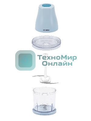 Измельчитель электрический Hyundai HYC-P3118 0.8л. 350Вт голубой/синий