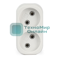Плоский разветвитель Smartbuy (SBE-10-A02-2) 2 гнезда без заземления плоский 10А 250B