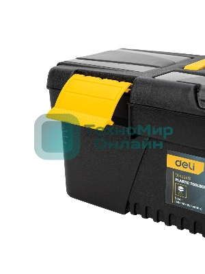 Ящик для инструментов Deli DL432413 330 х 160 х 125 мм Размер: 13 дюймов. Материал: полипропилен.