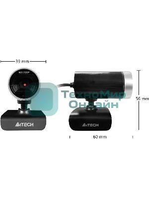 Веб-камера A4Tech PK-910P 1280x720, 30 кадр/с, USB Type-A, микрофон, универсальное крепление
