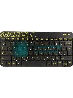 Комплект клавиатура + мышь Logitech Wireless Desktop MK240 Nano черный Retail Combo