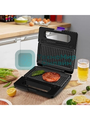 Вафельница Kitfort КТ-3611 800Вт черный/фиолетовый