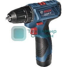 Дрель-шуруповерт Bosch GSR 120 Li, 12 В, 2 Ач, 30 Нм, щеточный