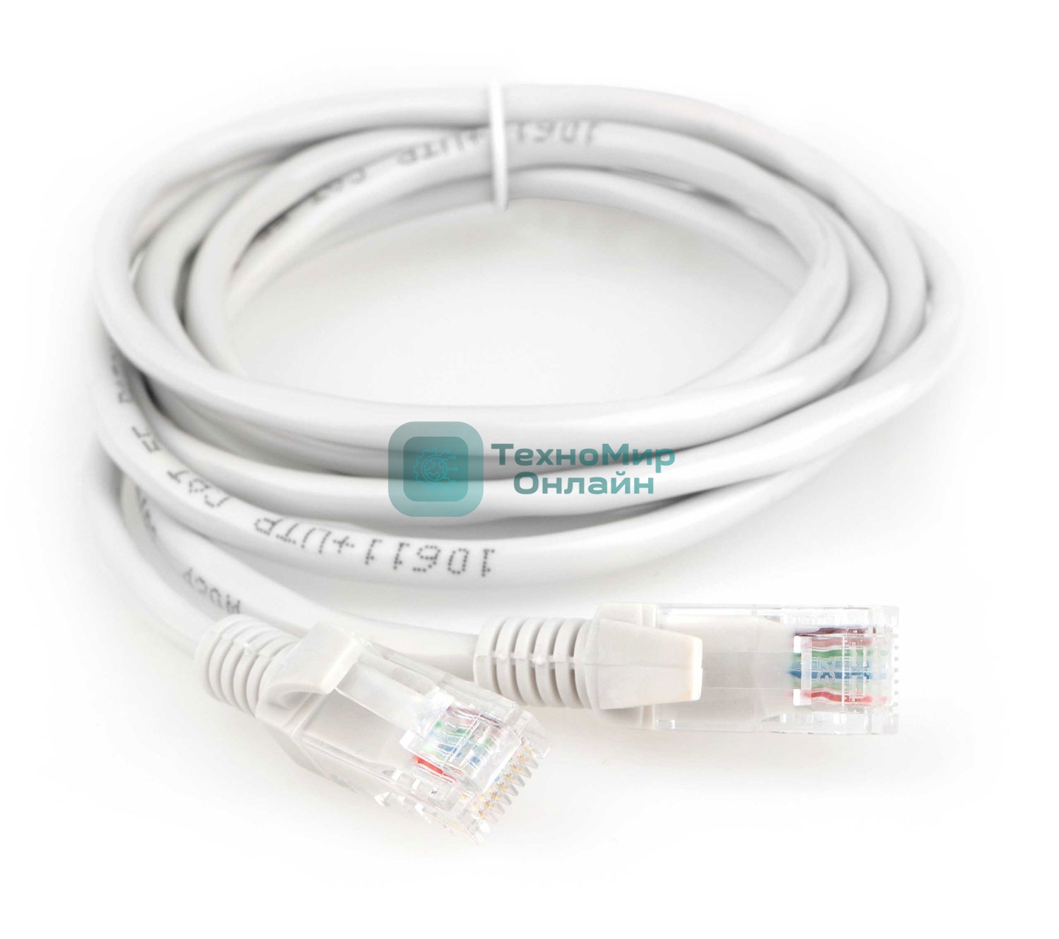 Патч-корд CCA light UTP Гарнизон PC-UTP-5e-2 cat.5e, 2м, литой, многожильный серый