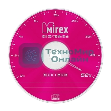 Диск CD-R Mirex 700 Mb, 52х, Maximum, Slim Case (1), (1/200)