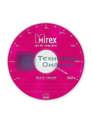 Диск CD-R Mirex 700 Mb, 52х, Maximum, Slim Case (1), (1/200)