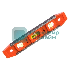 Уровень усиленный Sparta 230 мм, 3 глазка, магнитный, пластмассовый 