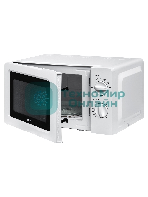 Микроволновая печь BBK 17MWS-781M/W белый, 17 л, 700 Вт, переключатели - поворотный механизм