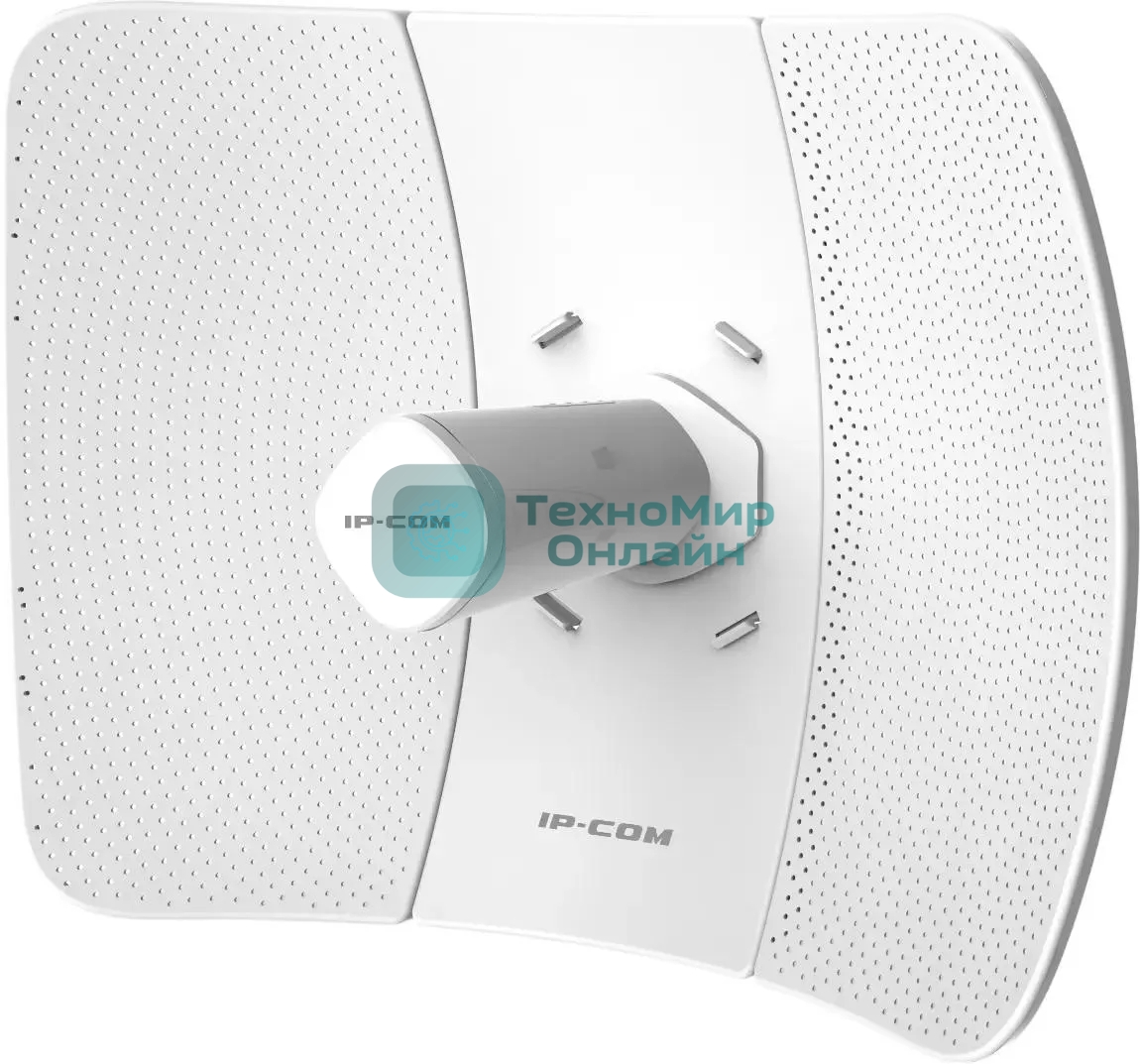 Наружный радиомост IP-COM iLBE-M5 большой дальности действия, 5 ГГц, до 433 Мбит/с, IP64, 1х23dbi, 1х100 Мбит/с, PoE