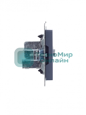 Розетка телевизионная проходная IEK BRITE РТВ10-0-БрМ маренго