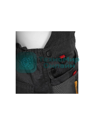 Полукомбинезон профессиональный рабочий Denzel 90391 65% полиэстер 35% хлопок, XXXL