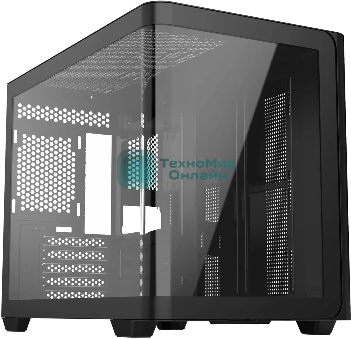 Компьютерный корпус Bloody BD-CC112 черный без БП mATX 9x120мм 2xUSB 3.0 audio bott PSU