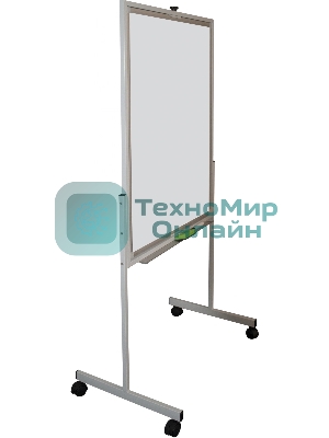 Флипчарт Silwerhof DAILY, лак, 70x100см на роликах белый вращающаяся