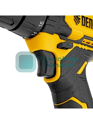 Дрель-шуруповерт Denzel CDQ-20, 20 В, 2 Ач, 40 Нм, щеточный