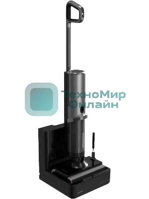 Пылесос вертикальный моющий Deerma DEM-VX900W серый, питание от аккумулятора, 160 Вт, уборка сухая/влажная, пылесборник 0.85 л, работа от АКБ max 40 мин.