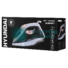 Утюг Hyundai H-SI01671 голубой, 2400 Вт, 20 г/мин, 160 г/мин, 250 мл