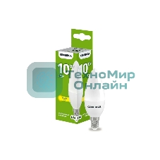 Лампа светодиодная GENERICA LL-C35-10-230-30-E14-G C35 10 Вт свеча 3000К E14 230В