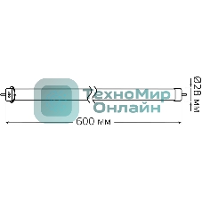 Лампа светодиодная Gauss Elementary T8 10Вт 6500К G13 800лм 600мм стекло поворотная