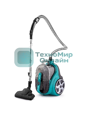 Пылесос Kraft KF-KVC2106 зеленый/черный, 380/2100 Вт, уборка сухая, пылесборник контейнер, 2.5 л