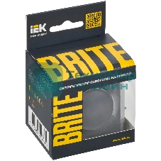 Светорегулятор поворотно-нажимной IEK BRITE СС10-1-0-БрМ (BR-D20-0600-K35) 600 Вт маренго