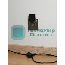 Розетка 1-местная IEK BRITE РСбш10-3-44-БрШ с заземлением, с защитными шторками и крышкой, 16А, IP44, шампань