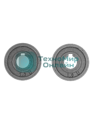 Подающий ролик Denzel U профиль под алюминиевую проволоку 1,0-1,2 мм, 2 шт