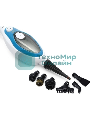 Швабра паровая Kitfort KT-1004-1 1500Вт голубой/белый