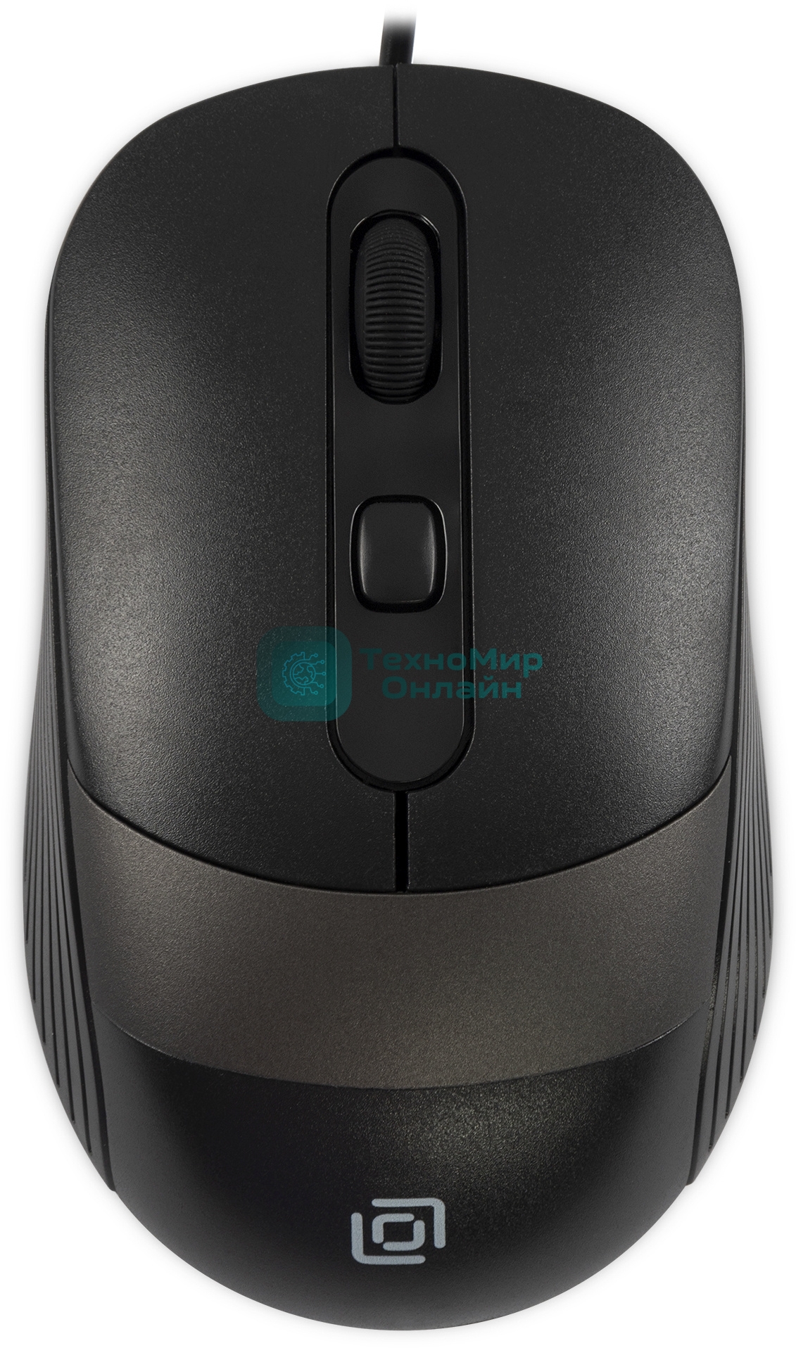 Мышь проводная Oklick 310M черный/серый, 2400 dpi, USB, кнопки - 4