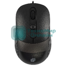 Мышь проводная Oklick 310M черный/серый, 2400 dpi, USB, кнопки - 4