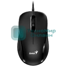 Мышь проводная Genius DX-101 черный, 1200 dpi, USB, кнопки - 3