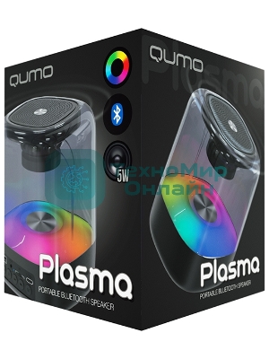 Акустическая система QUMO Plasma ВТ 0082 5 ВТ объемное звучание RGb подсветка