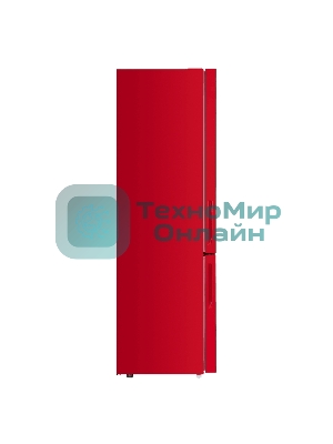 Холодильник Maunfeld MFF200NFR Inverter красный двухкамерный инвертор 271/106 л морозилка снизу, No Frost