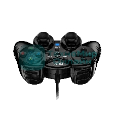 Геймпад Genius GX-17UV, (PC, PlayStation 3), two vibration motors, 2 joysticks, cable: 1.8 m, color: черный