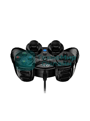 Геймпад Genius GX-17UV, (PC, PlayStation 3), two vibration motors, 2 joysticks, cable: 1.8 m, color: черный