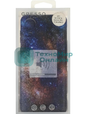 Чехол (клип-кейс) Gresso Meridian, для Samsung Galaxy A03 Core, черный gr17aaae8932