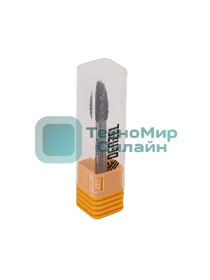 Борфреза по металлу Denzel твердосплавная, элипсообразная, тип-H, 8 мм