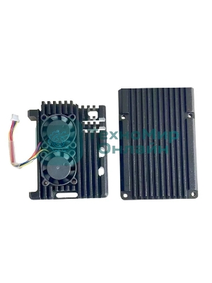 Компьютерный корпус ACD RA787 Metal Aluminum Case with Four-line Double Fans for Raspberry Pi 5
