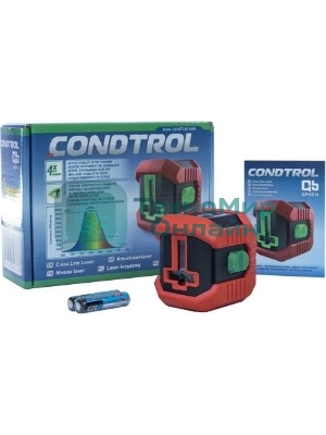 Лазерный нивелир CONDTROL QB Green 20м, +/- 0.5 мм, 1-2-304