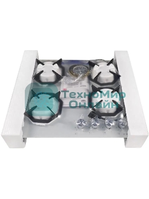 Газовая варочная панель Maunfeld EGHG.64.2CW/G белый