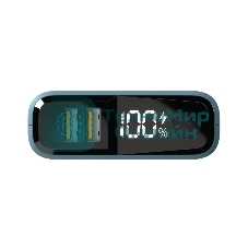 Портативный аккумулятор OLMIO QS-20, 20000mAh, 22.5W QuickCharge3.0/PowerDelivery, LCD, темно-зеленый