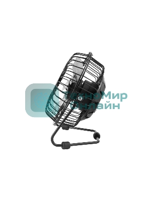 Вентилятор Energy EN-0606M USB чёрный, настольный, 2,5 Вт, 1 скорость, 8 см, металлический