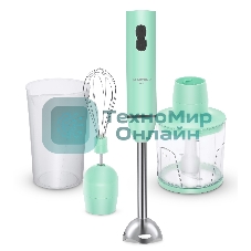 Блендер погружной Starwind SBP1113c 750 Вт, белый/зеленый