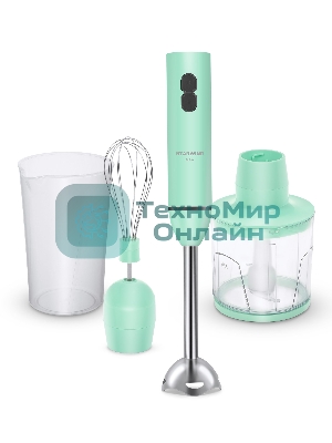 Блендер погружной Starwind SBP1113c 750 Вт, белый/зеленый