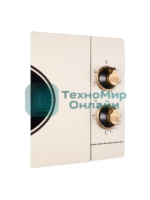 Микроволновая печь Korting KMO 815 RB бежевый, 20 л, 700 Вт, переключатели — поворотный механизм