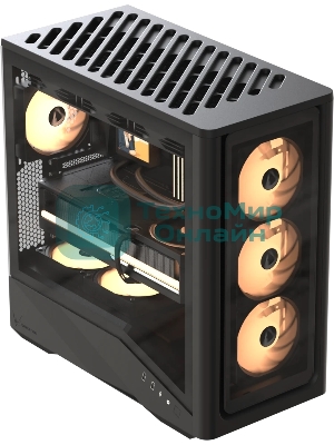 Компьютерный корпус Aerocool \ Formula V Line Air Power G9 DUO PA Black, ATX, TYPE-C*1, USB3.0*2, MESH/GLASS FRONT PANEL, FRONT 3x PERFORMANCE ARGB, REAR 1x PERFORMANCE ARGB