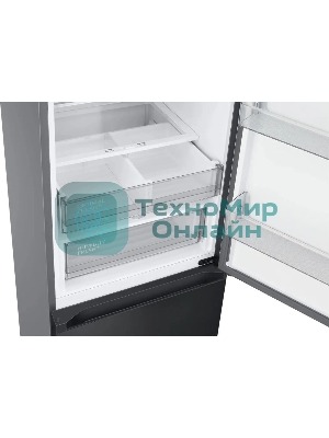 Холодильник Samsung RB38C7B4EB1/EF черный двухкамерный 276/114л морозилка снизу, No Frost