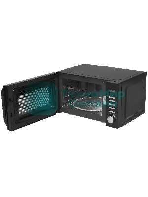 Микроволновая печь Haier HMB-DM208BA черный/серебристый, 20 л, 800 Вт, переключатели - кнопки, поворотный механизм