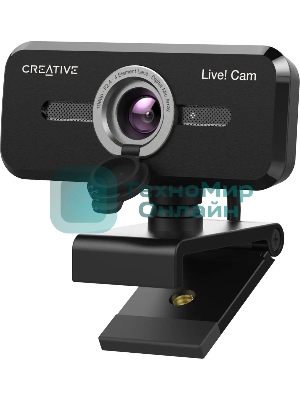 Веб-камера Creative Live! Cam Sync 1080p V2 1920x1080, 30 кадр/с, USB Type-A, микрофон, шторка приватности, универсальное крепление