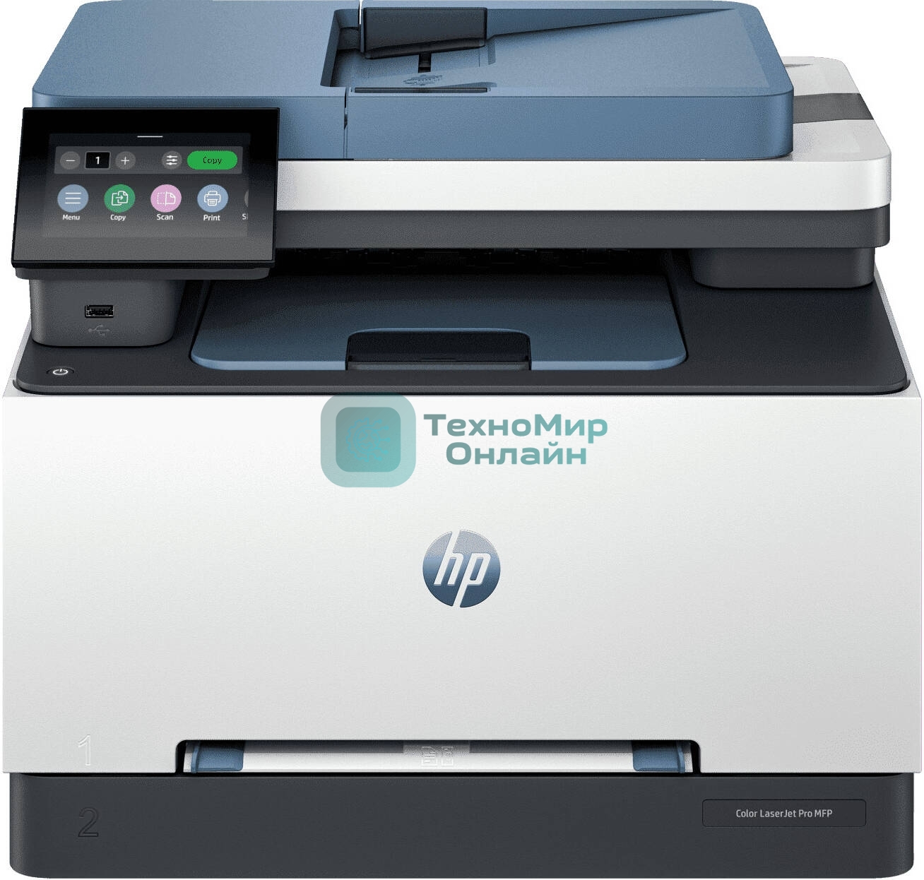 МФУ лазерное HP Color LaserJet Pro MFP 3303fdw (499M8A), A4, цветной, печ. до 25 стр/мин., скан. до 19 стр./мин., 600x600 dpi, Ethernet, USB, Wi-Fi